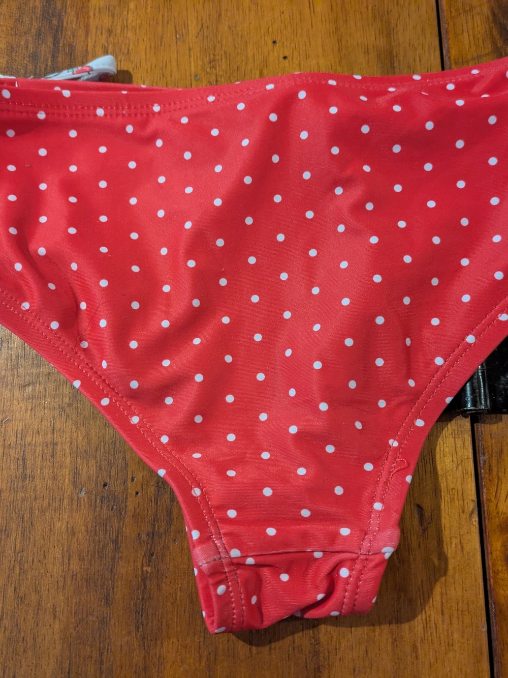 Sweet Honey Girls Polka Dot Swim Bottoms - Red 10